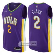 Camiseta Pelicans Ian Clark Ciudad 2017-18 Violeta