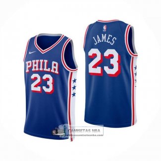 Camiseta Philadelphia 76ers LeBron James NO 23 Icon 2025-26 Azul
