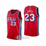 Camiseta Philadelphia 76ers LeBron James NO 23 Statement 2025-26 Rojo