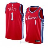 Camiseta Philadelphia 76ers Mike Scott Statement 2018 Rojo