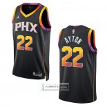 Camiseta Phoenix Suns Deandre Ayton NO 22 Statement 2022-23 Negro