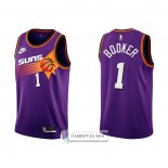 Camiseta Phoenix Suns Devin Booker NO 1 Classic 2022-23 Violeta