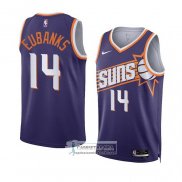 Camiseta Phoenix Suns Drew Eubanks NO 14 Icon 2023-24 Violeta