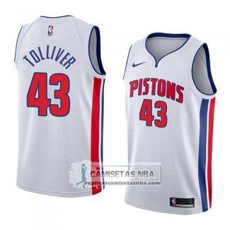 Camiseta Pistons Anthony Tolliver Association 2018 Blanco