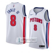 Camiseta Pistons James Ennis Iii Association 2018 Blanco