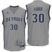 Camiseta Pistons Leuer Gris