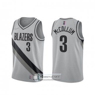 Camiseta Portland Trail Blazers CJ McCollum Earned 2020-21 Gris