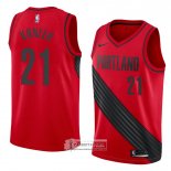 Camiseta Portland Trail Blazers Noah Vonleh Statement 2018 Rojo