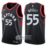 Camiseta Raptors Delon Wright Statement 2017-18 Negro