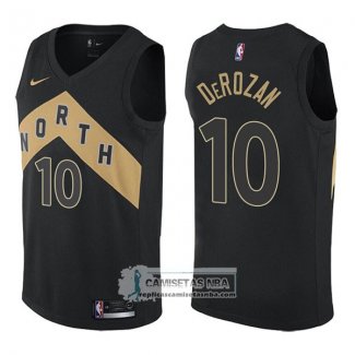 Camiseta Raptors Demar Derozan Ciudad 2017-18 Negro