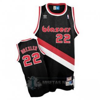 Camiseta Retro Blazers Drexler Negro