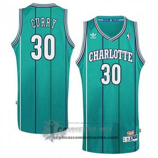 Camiseta Retro Hornets Curry Verde