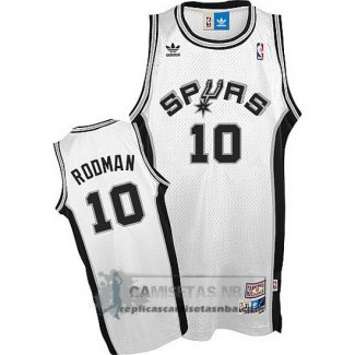 Camiseta Retro Spurs Rodman Blanco