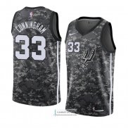 Camiseta San Antonio Spurs Dante Cunningham Ciudad 2018 Gris