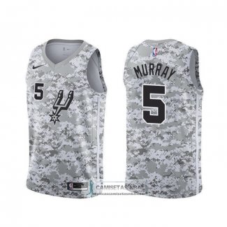 Camiseta San Antonio Spurs Dejounte Murray Earned Camuflaje