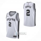 Camiseta San Antonio Spurs Dylan Harper NO 2 Association 2025-26 Blanco
