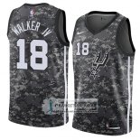 Camiseta San Antonio Spurs Lonnie Walker Iv Ciudad 2018 Gris