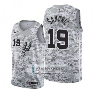 Camiseta San Antonio Spurs Luka Samanic Earned 2019-20 Camuflaje