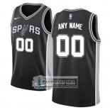 Camiseta San Antonio Spurs Personalizada Icon 2017-18 Negro