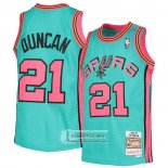 Camiseta San Antonio Spurs Tim Duncan Mitchell & Ness 1998-99 Verde