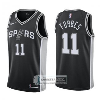 Camiseta Spurs Bryn Forbes Swingman Icon 2017-18 Negro