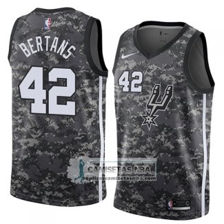 Camiseta Spurs Davis Bertans Ciudad 2018 Gris