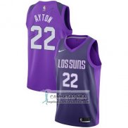 Camiseta Suns Deandre Ayton Ciudad 2017-18 Violeta