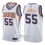 Camiseta Suns Mike James Association 2017-18 Blanco