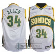 Camiseta Supersonics Allen Blanco