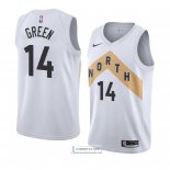 Camiseta Toronto Raptors Danny Green Ciudad 2018 Blanco