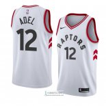 Camiseta Toronto Raptors Deng Adel Association 2018 Blanco