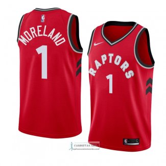 Camiseta Toronto Raptors Eric Moreland Icon 2018 Rojo