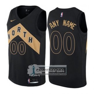 Camiseta Toronto Raptors Personalizada Ciudad 2017-18 Negro