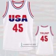 Camiseta USA 1992 Trump Blanco