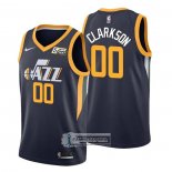 Camiseta Utah Jazz Jordan Clarkson NO 00 Icon Azul