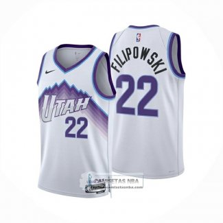 Camiseta Utah Jazz Kyle Filipowski NO 22 Association 2025-26 Blanco