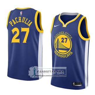 Camiseta Warriors Zaza Pachulia Icon 2018 Azul