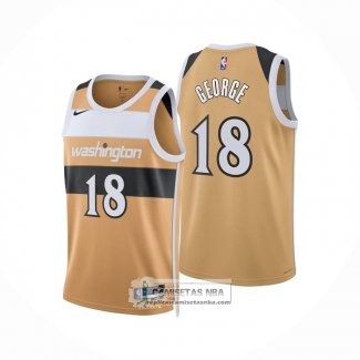Camiseta Washington Wizards Kyshawn George NO 18 Ciudad 2025-26 Amarillo