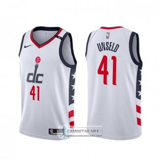 Camiseta Washington Wizards Wes Unseld Ciudad Blanco