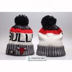 Gorro Beanie Chicago Bulls New Era Blanco Negro