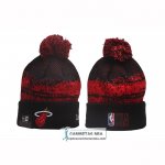 Gorro Beanie Miami Heat New Era Negro Rojo