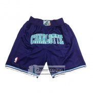 Pantalone Charlotte Hornets Just Don 2019 Violeta