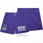 Pantalone Milwaukee Bucks Mitchell & Ness Hardwood Classics Violeta