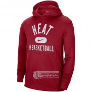 Sudaderas con Capucha Miami Heat Performance Practice 2021-22 Rojo