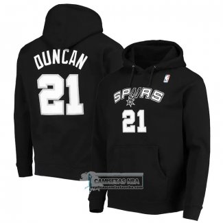 Sudaderas con Capucha San Antonio Spurs Tim Duncan Negro