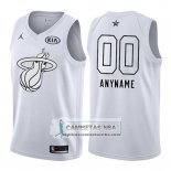 Camiseta All Star 2018 Miami Heat Nike Personalizada Blanco