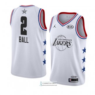 Camiseta All Star 2019 Los Angeles Lakers Lonzo Ball Blanco