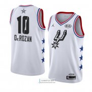 Camiseta All Star 2019 San Antonio Spurs Demar Derozan Blanco