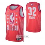 Camiseta All Star 2022 Minnesota Timberwolves Karl-Anthony Towns NO 32 Granate