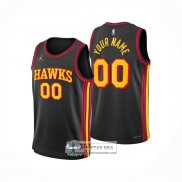Camiseta Atlanta Hawks Personalizada Statement 2024-25 Negro